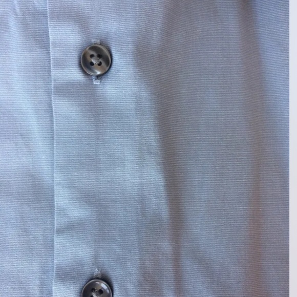 Claiborne By John Bartlett Wrinkle Free Men Dress Shirt Long Sleeve Blue M - Picture 8 of 8